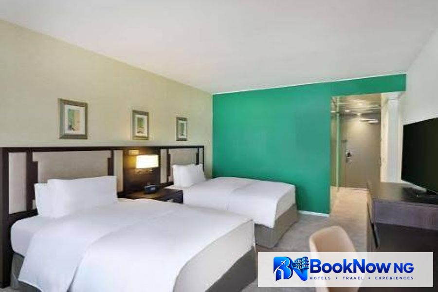 TWO DOUBLE BEDS